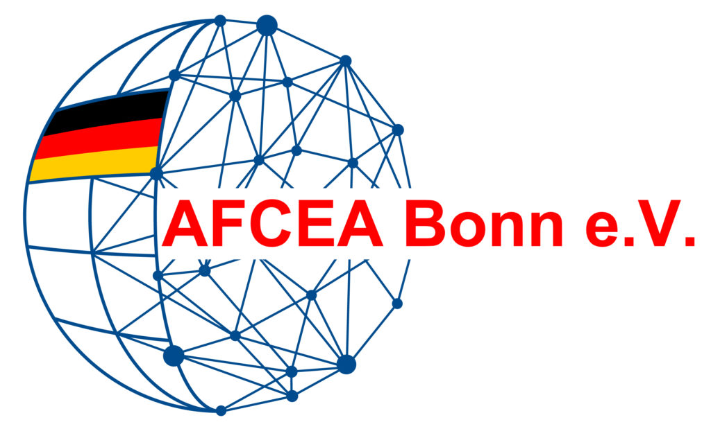Das Logo von AFCEA Bonn e.V. steht für die führende Austauschplattform für den Dialog von Bundeswehr, Sicherheitsbehörden, Verwaltung, Wissenschaft und Industrie.